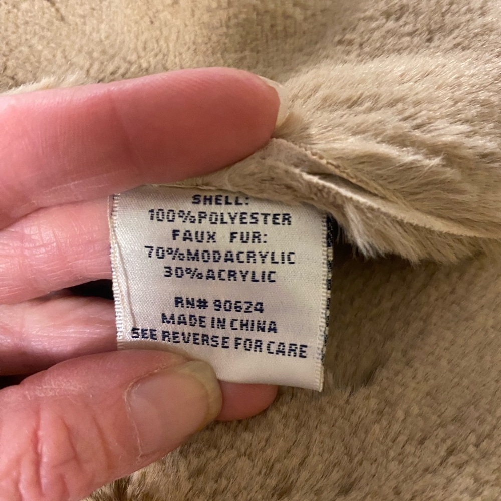 Carlo Pozzi Collection Faux Fur coat SZ L - Picture 11 of 11